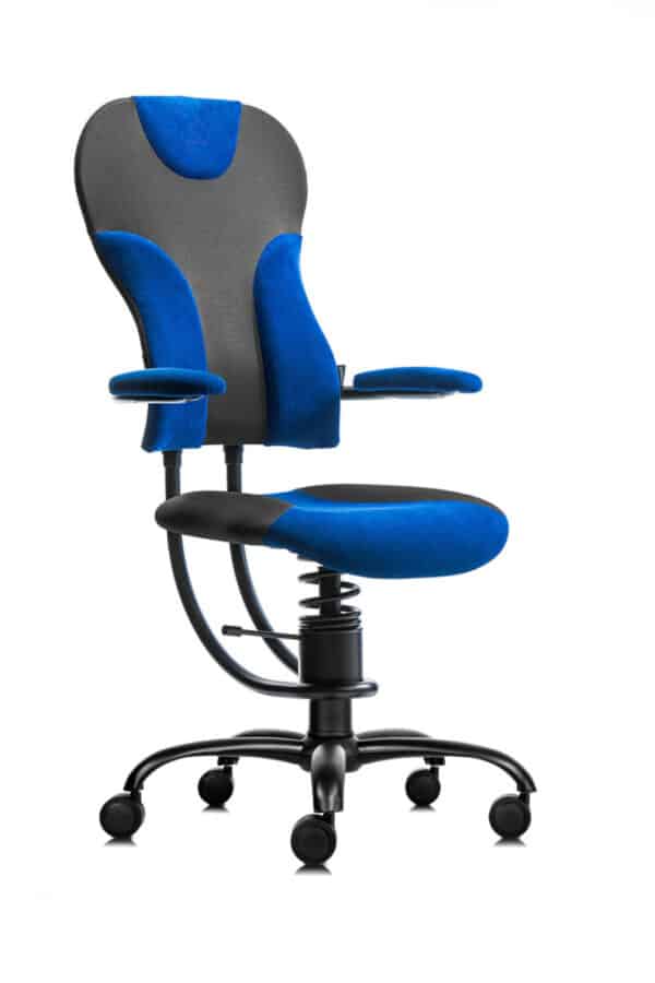 Chaise de bureau ergonomique active SpinaliS Spider SP-A502-RBL-B-F