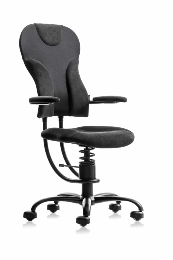 Chaise de bureau ergonomique active SpinaliS Spider SP-A904-BLK-B-F