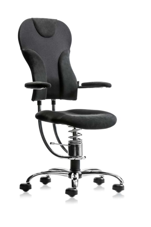Chaise de bureau ergonomique active SpinaliS Spider SP-A904-BLK-C-F